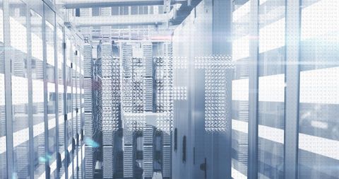 digital nft concept in modern server room - Download Free Stock Images Pikwizard.com