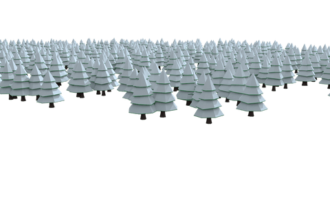 winter trees with snow in minimalistic transparent vector style - Download Free Stock Videos Pikwizard.com