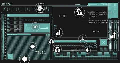 Eco-Friendly Analytics Dashboard with Environmental Data - Download Free Stock Images Pikwizard.com