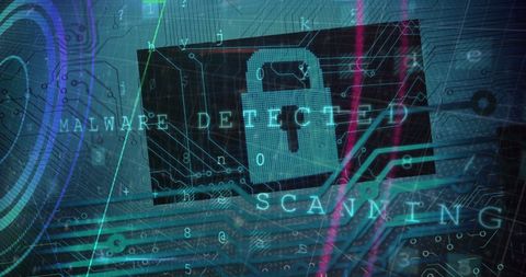 Digital Security Alert: Malware Detected During System Scan - Download Free Stock Images Pikwizard.com