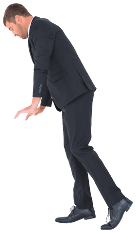 transparent businessman balancing with arms outstretched - Download Free Stock Videos Pikwizard.com