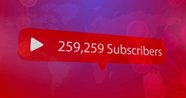 Social Media Subscriber Milestone on Global Network - Download Free Stock Images Pikwizard.com