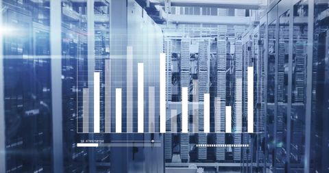 Digital Financial Analysis in Data Center Environment - Download Free Stock Images Pikwizard.com