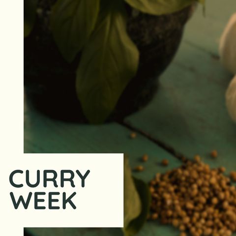 Culinary Ingredients with Fresh Herbs Signifying Curry Week - Download Free Stock Templates Pikwizard.com