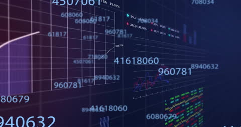 Animated Graphs on Digital Display for Financial Data Analysis