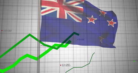 New Zealand Flag with Dynamic Data Graph
