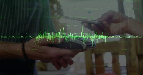 Contactless Payment with Financial Data Overlay in Retail - Download Free Stock Images Pikwizard.com
