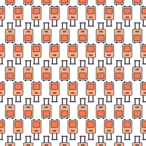 Seamless Luggage Pattern on Transparent Background for Travel Ideas - Download Free Stock Videos Pikwizard.com