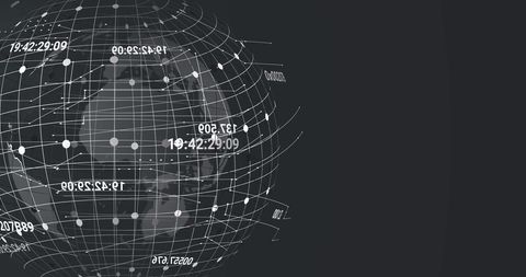 Digital Globe Data Processing Interface - Download Free Stock Images Pikwizard.com