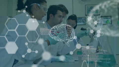 Innovative Team Researching in Advanced Laboratory Settings