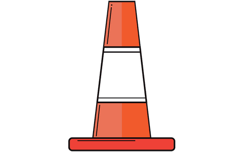 transparent background traffic cone with copy space illustration - Download Free Stock Videos Pikwizard.com