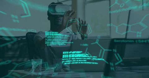 Immersive VR Experience with Scientific Data Visualization - Download Free Stock Images Pikwizard.com