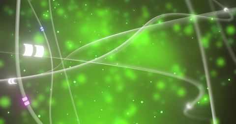 Glowing Digital Network Connections and Data Flow Background