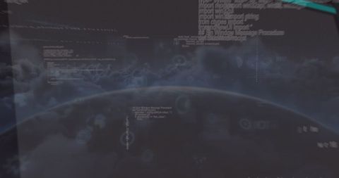 Digital Technology Interfaces with Earth from Space - Download Free Stock Images Pikwizard.com