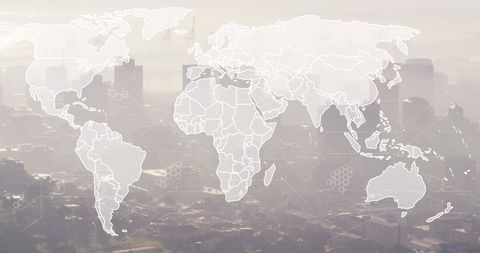 Global Pandemic Concept with World Map Overlay - Download Free Stock Images Pikwizard.com