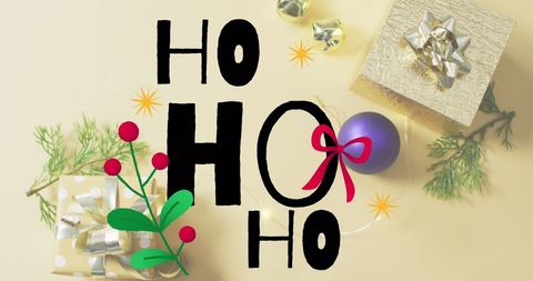 Festive Christmas Alongside Holiday Gifts and Decorations - Download Free Stock Images Pikwizard.com