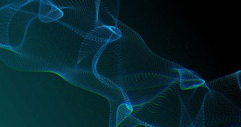 Dynamic Blue Digital Wave Abstract Background - Download Free Stock Images Pikwizard.com