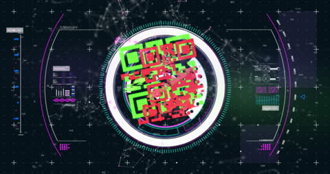 Dynamic Global Network Digital Interface Illustration