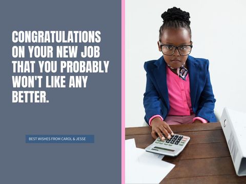 young girl in professional attire with calculator expressing humor - Download Free Stock Templates Pikwizard.com