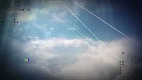 Abstract Global Business Animation with Digital Connections