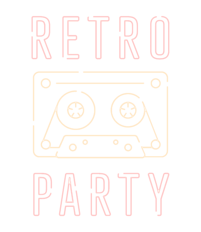 neon cassette tape retro party illustration transparent background - Download Free Stock Videos Pikwizard.com