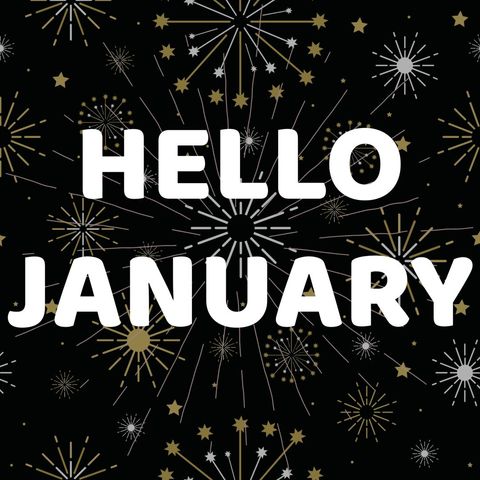 Festive Hello January with Sparkling Fireworks - Download Free Stock Templates Pikwizard.com