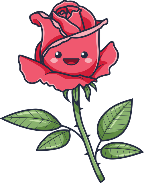 Happy Pink Rose PNG Illustration Transparent Background Valentine's Day - Download Free Stock Videos Pikwizard.com