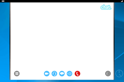 transparent chat interface illustration on blue display - Download Free Stock Videos Pikwizard.com