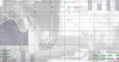 Animated Financial Data Concepts with Business Diversification