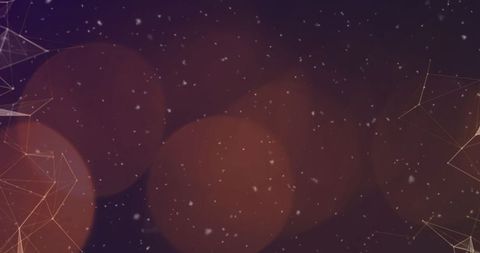 Futuristic Abstract Design with Bokeh and Snow Effect