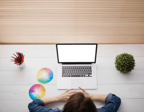 Businesswoman Planning Creative Projects with Transparent Technology