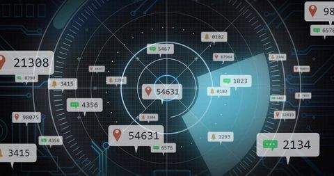Displaying Radar Pulsing Target 54631 with Geotags, Chat Alerts and Data Visualization