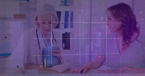 Doctor Measuring Blood Pressure of Patient