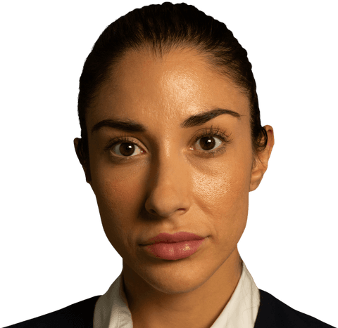 Confident Woman Facing Forward Transparent Background