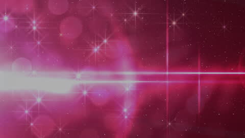 Abstract Pink Light Beams with Starburst Effects
