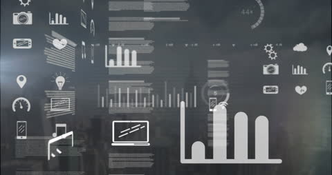 Digital Data Processing Over Urban Background Visualization