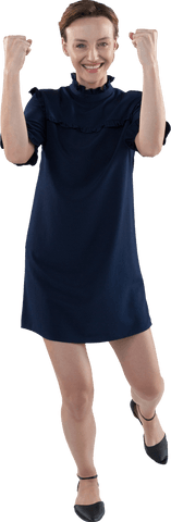 Confident Businesswoman Celebrating With Visible Joy Expression - Download Free Stock Videos Pikwizard.com