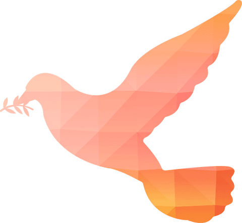 transparent polygonal dove silhouette flying - Download Free Stock Videos Pikwizard.com