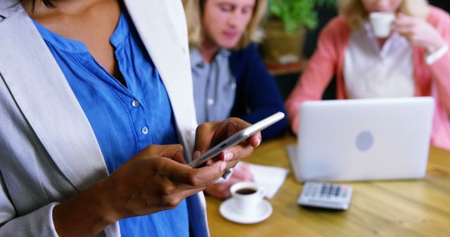 Business Team Working on Project Using Digital Devices - Download Free Stock Images Pikwizard.com