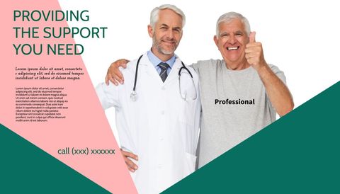 Trusted healthcare support with smiling doctor and satisfied patient