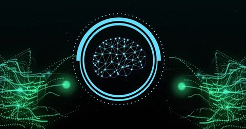 Abstract AI Brain with Digital Network and Data Connection - Download Free Stock Images Pikwizard.com