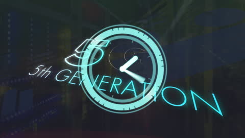 5G Technology and Digital Clock Animation in Server Environment