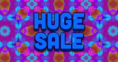 Colorful Kaleidoscope Background with Sale Banner