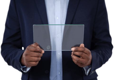 businessman holding transparent glass panel technology concept - Download Free Stock Videos Pikwizard.com