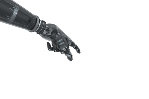 Transparent Robotic Arm Pointing Gesture in Cyber Environment - Download Free Stock Videos Pikwizard.com