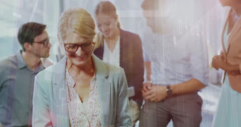 Animation of Data Processing with Diverse Business Team