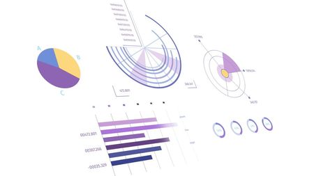 Abstract Financial Graphs and Statistics on White Background - Download Free Stock Images Pikwizard.com