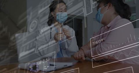 Doctor Consulting Patient With Futuristic Medical Technology