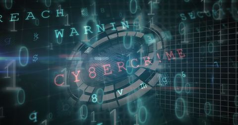 Digital Interface Highlighting Cybercrime and Data Security - Download Free Stock Images Pikwizard.com