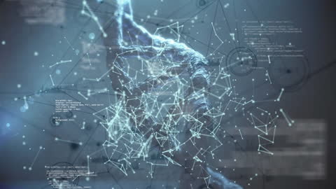 Futuristic DNA and Data Technology Interface